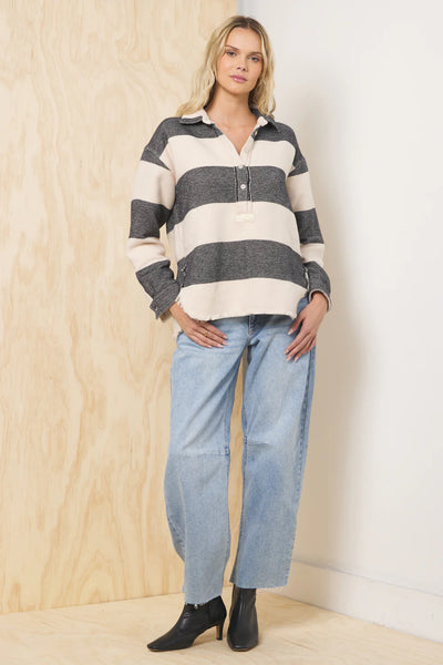 Buffalo Stripe Quarter Button Up