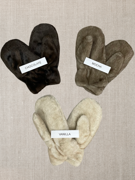 Faux Fur Mittens