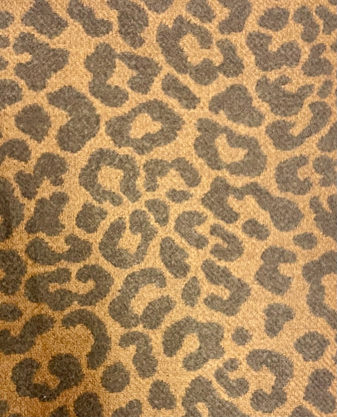 Animal Print Scarf (Coffee)