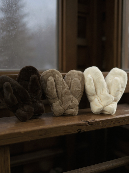 Faux Fur Mittens