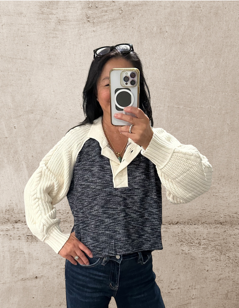 Knit Collared Sweater
